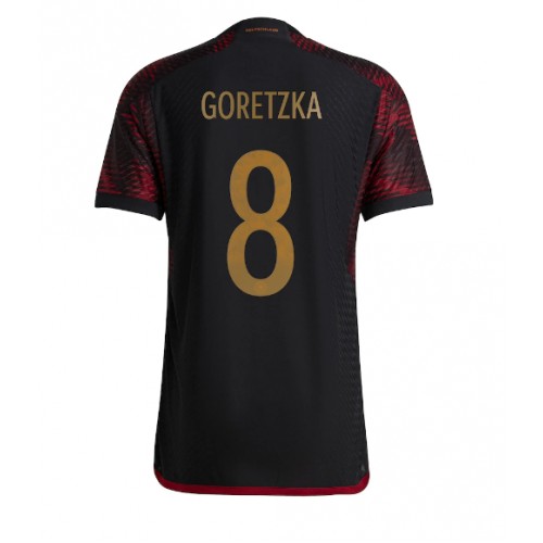 Njemačka Leon Goretzka #8 Gostujuci Dres SP 2022 Kratak Rukavima